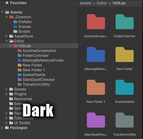 Folder Colorizer Interface DarkMode