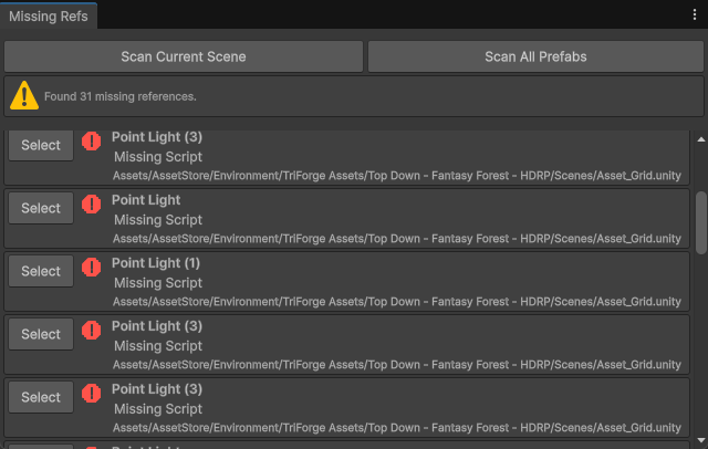 Scan Result List View